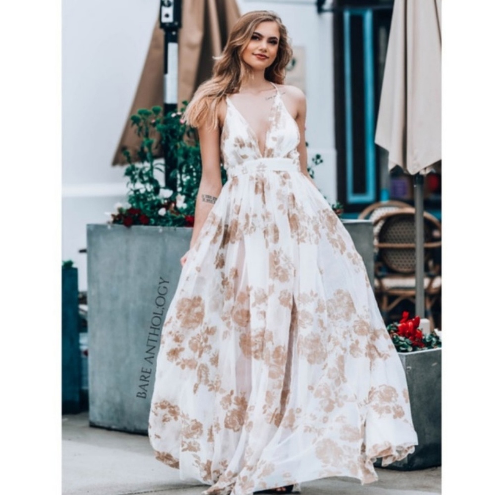 🎉HP!White/Velvet Tulle Maxi - Picture 4 of 5